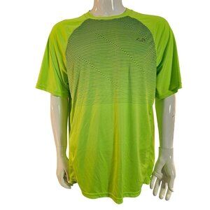 C9 By Champion XL Lime Green Striped Performance T-Shirt Lightweight Breathable